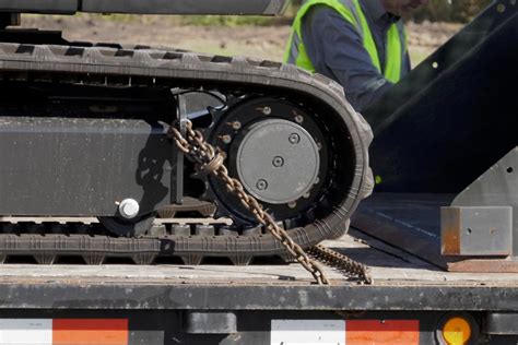 tie down mini excavator|how to tie down an excavator.